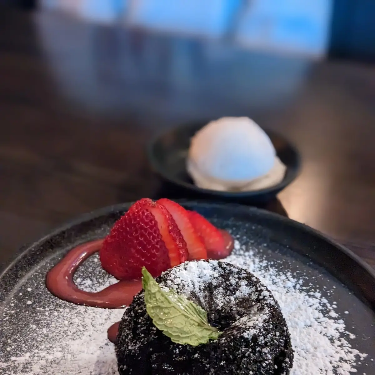 Chocolate Lava Cake with Vanilla Ice Cream