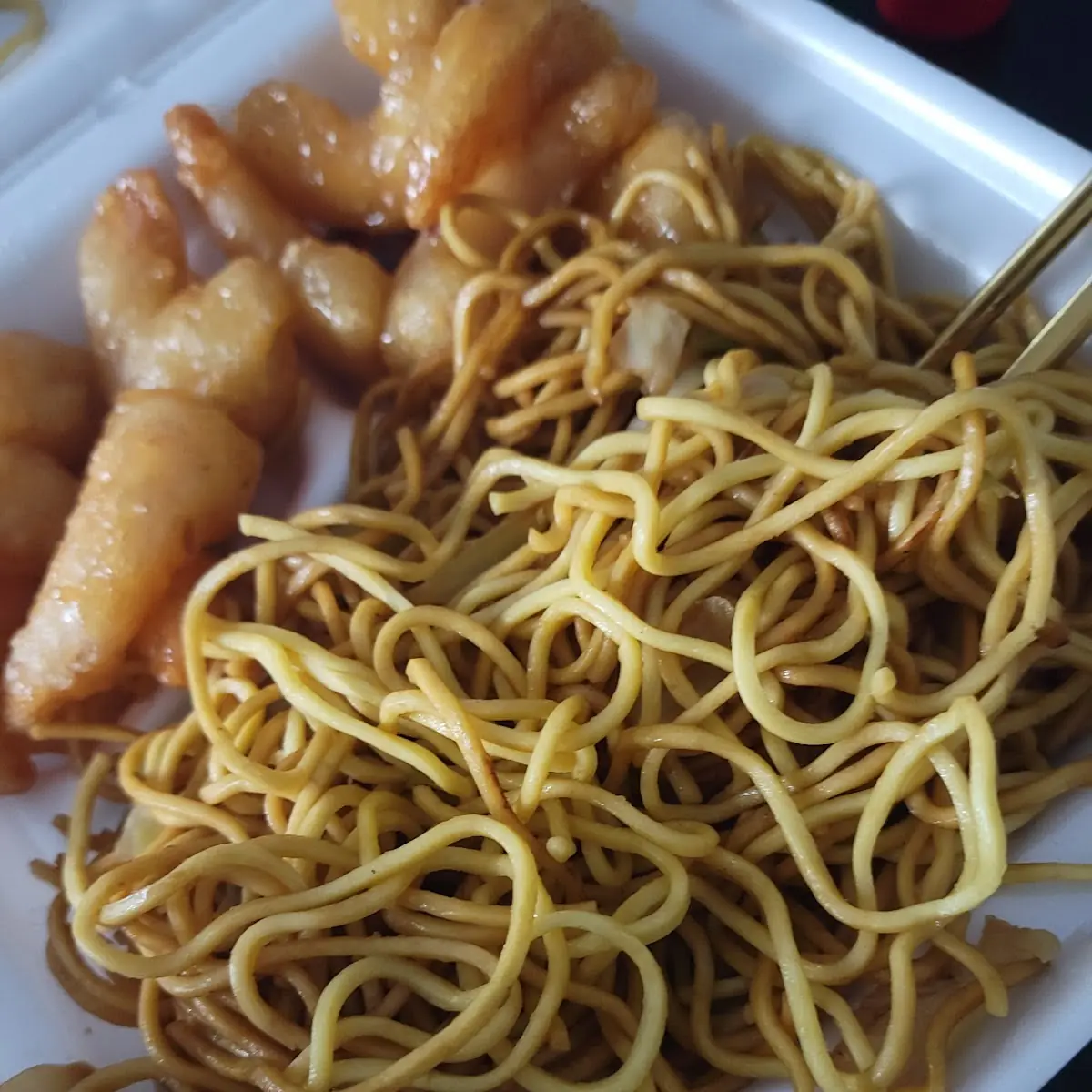 Orange Chicken and Coconut Shrimp