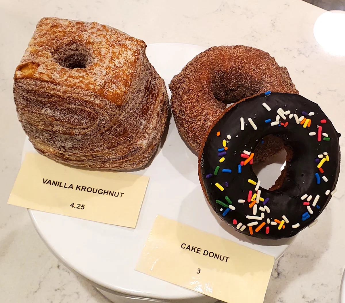 Vanilla Krougnut Apple Cider Chocolate Cake Donut