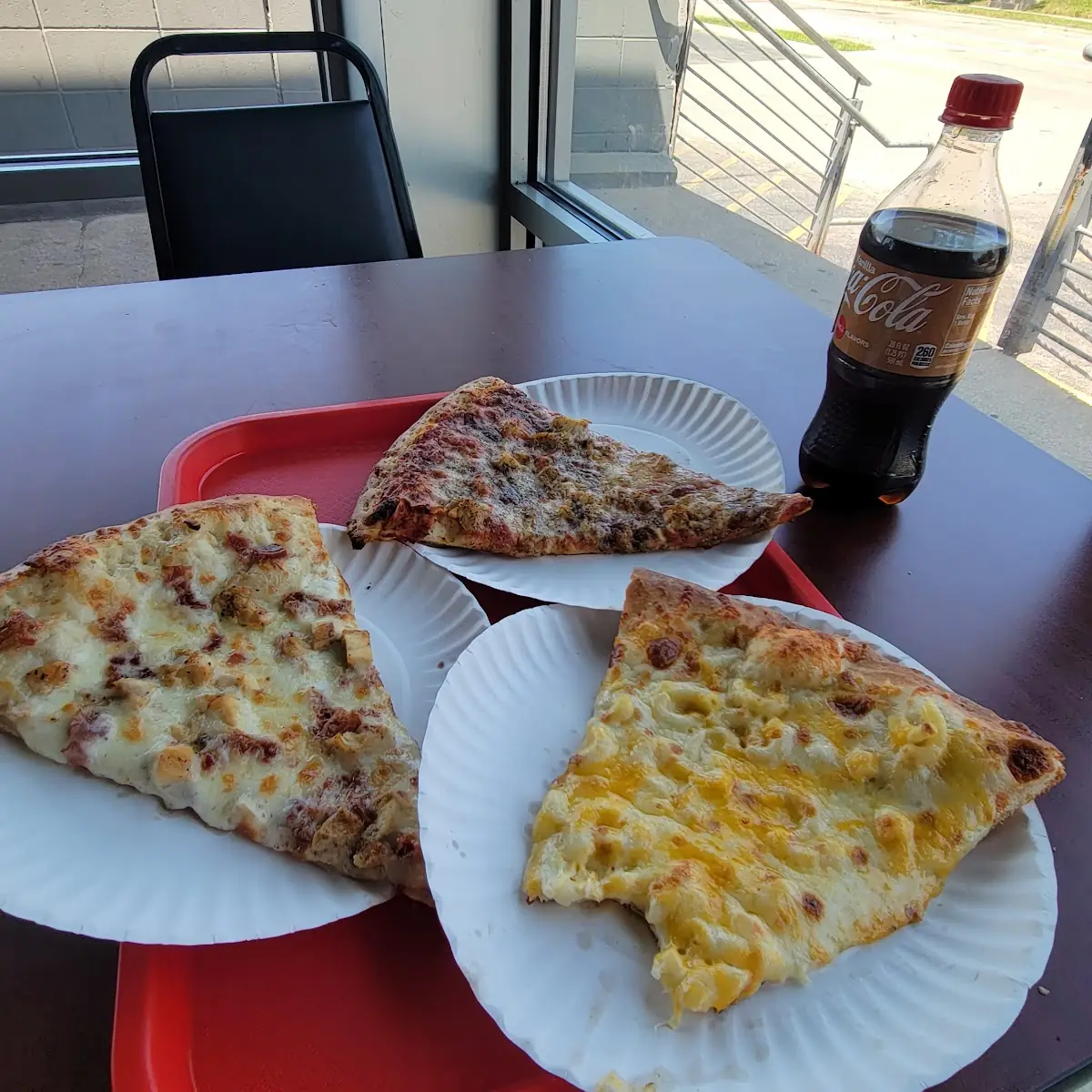 Mac and Cheese Pizza Slice