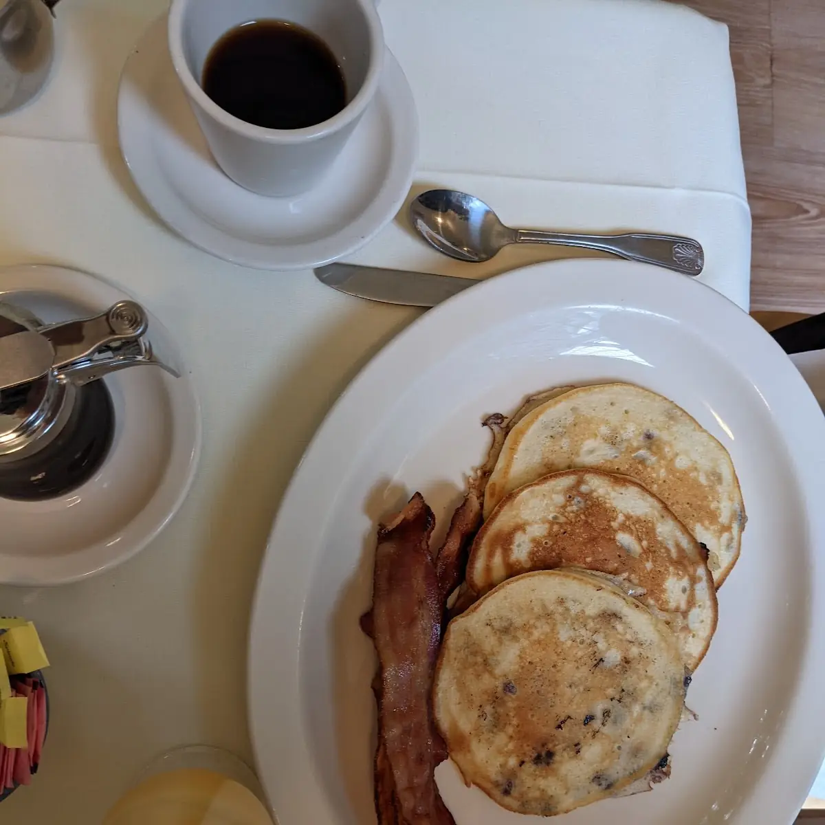 Blueberry Pancakes with Bacon