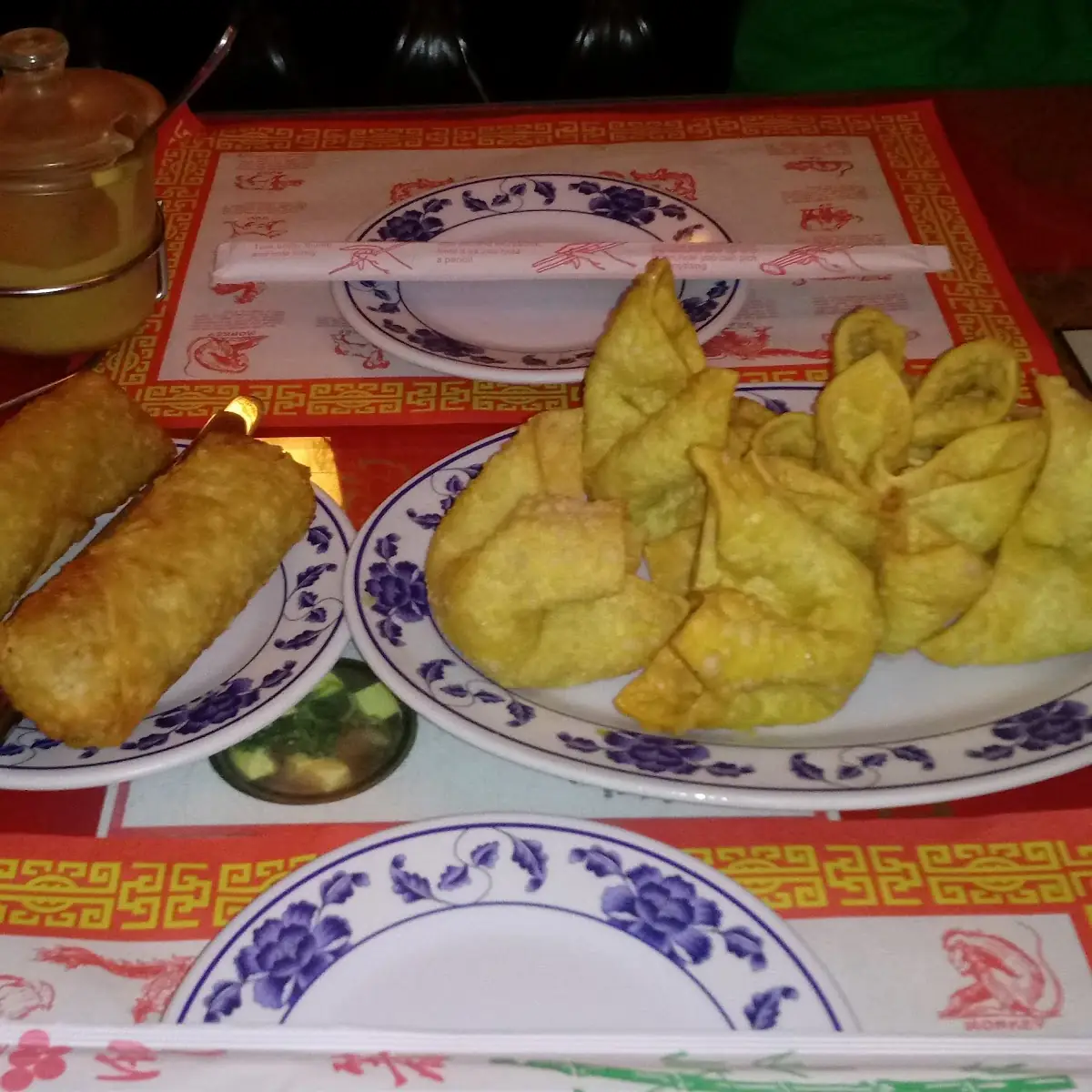 Egg Rolls and Crab Rangoon