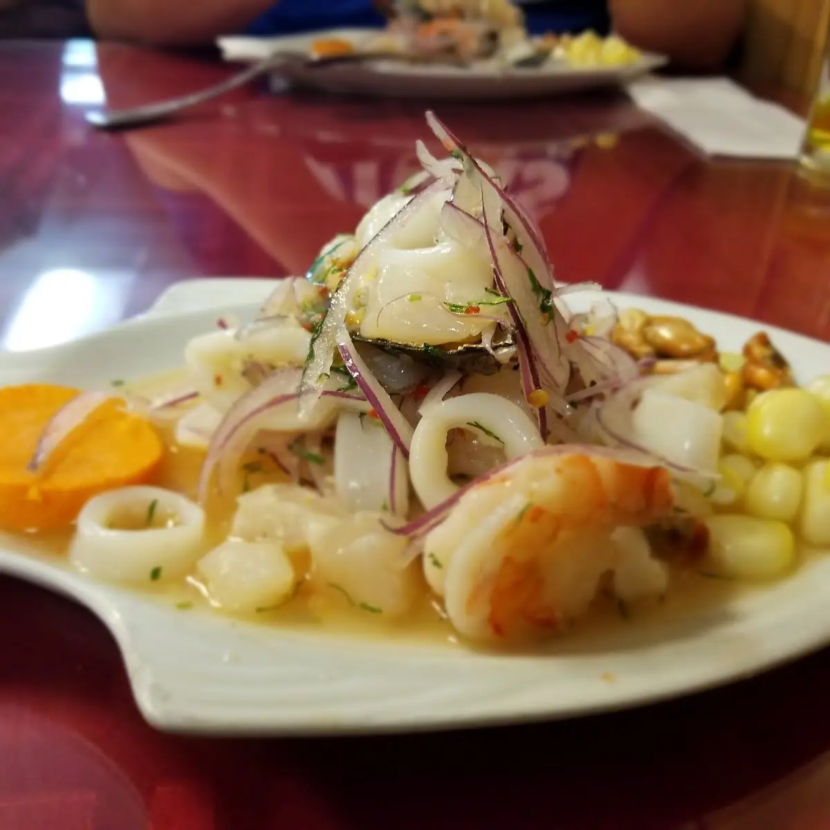 Shrimp Ceviche with Sweet Potato