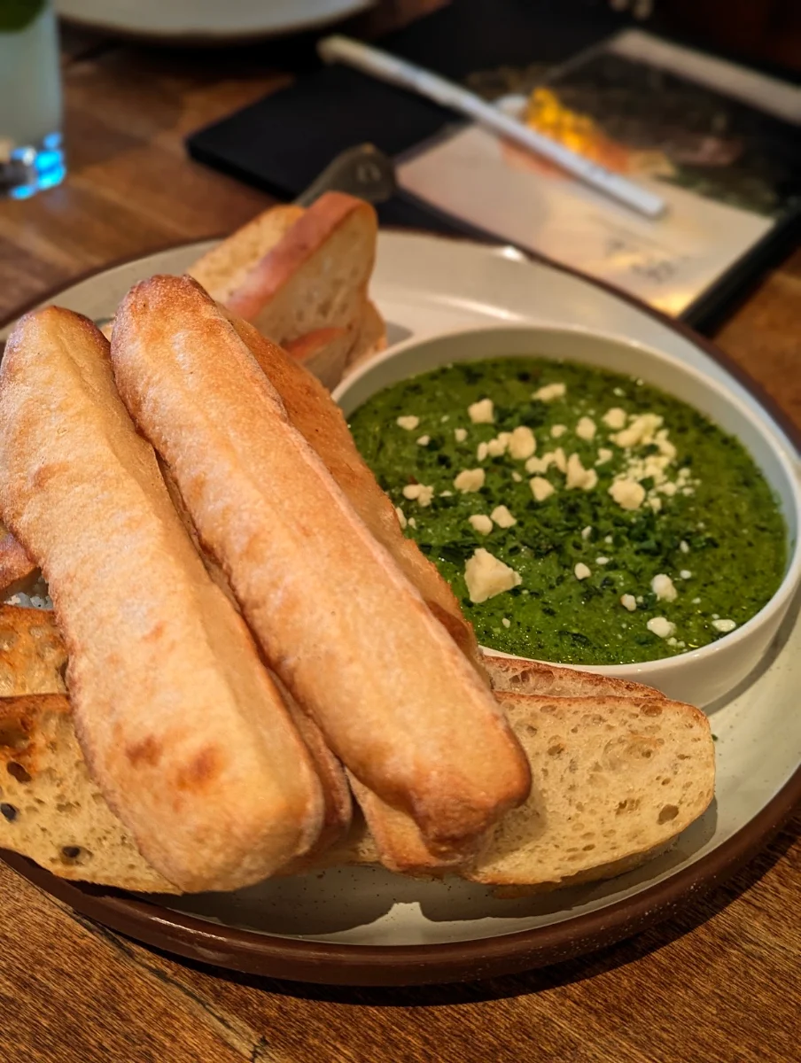 Warm Spinach Three Cheese Dip
