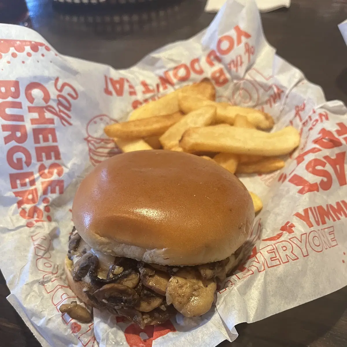 Mushroom Swiss Burger