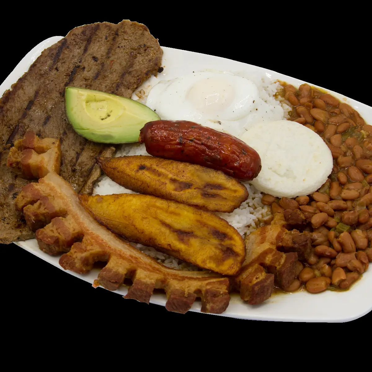 Bandeja Paisa Typical Colombian Plater
