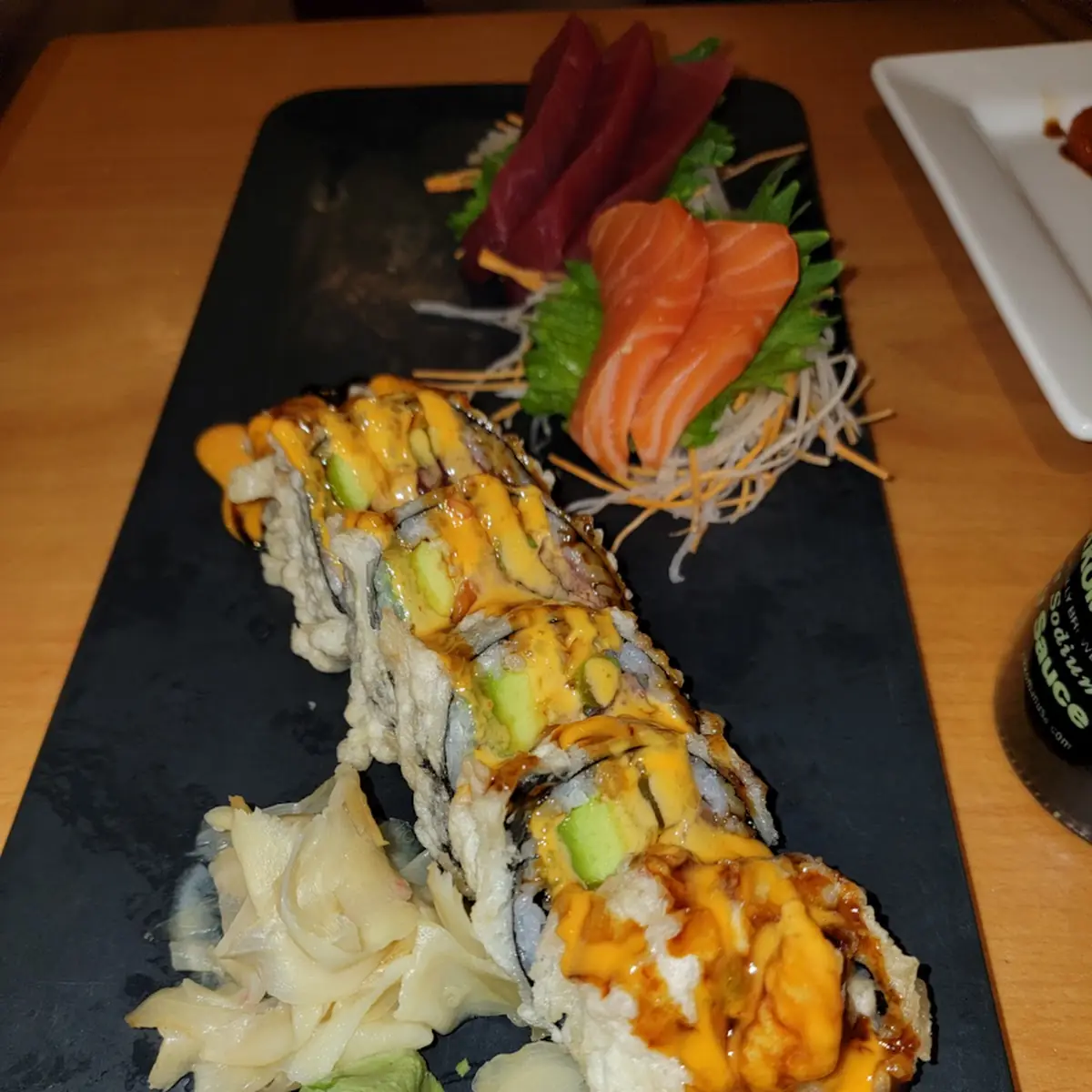 Tiger Eyes Salmon and Tuna Sashimi