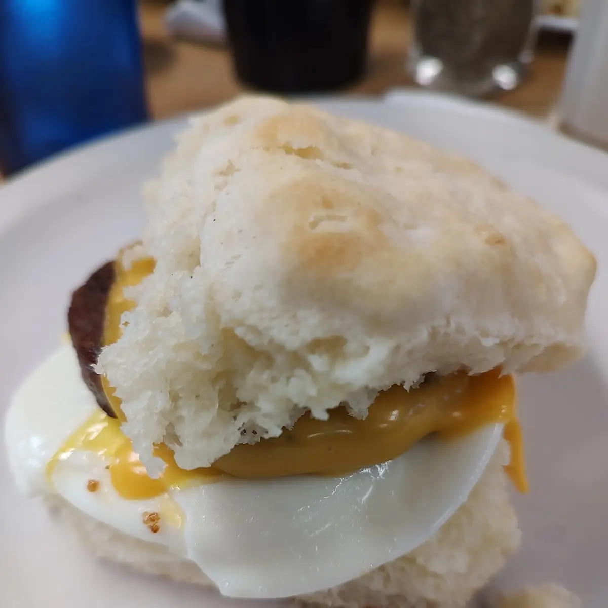 Sausage Egg and Cheese Biscuit