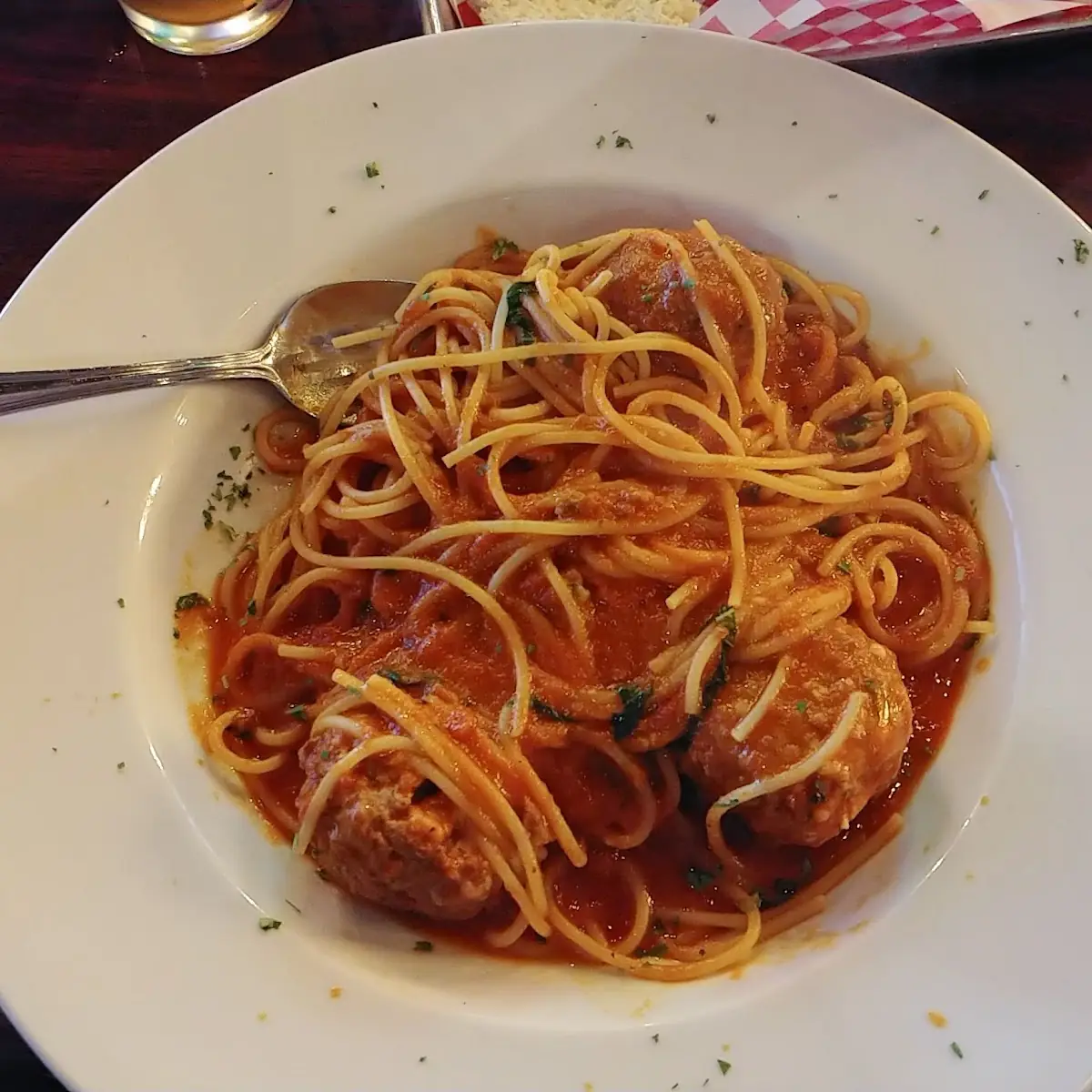 Spaghetti and Meatballs in Vodka Sauce