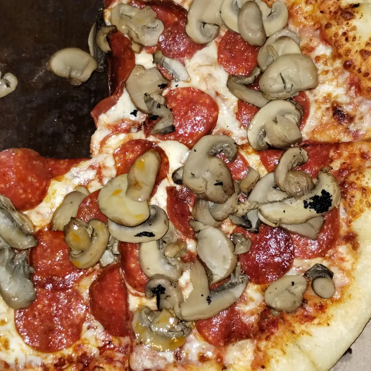 Just Throw Me on There Mushroom Pizza
