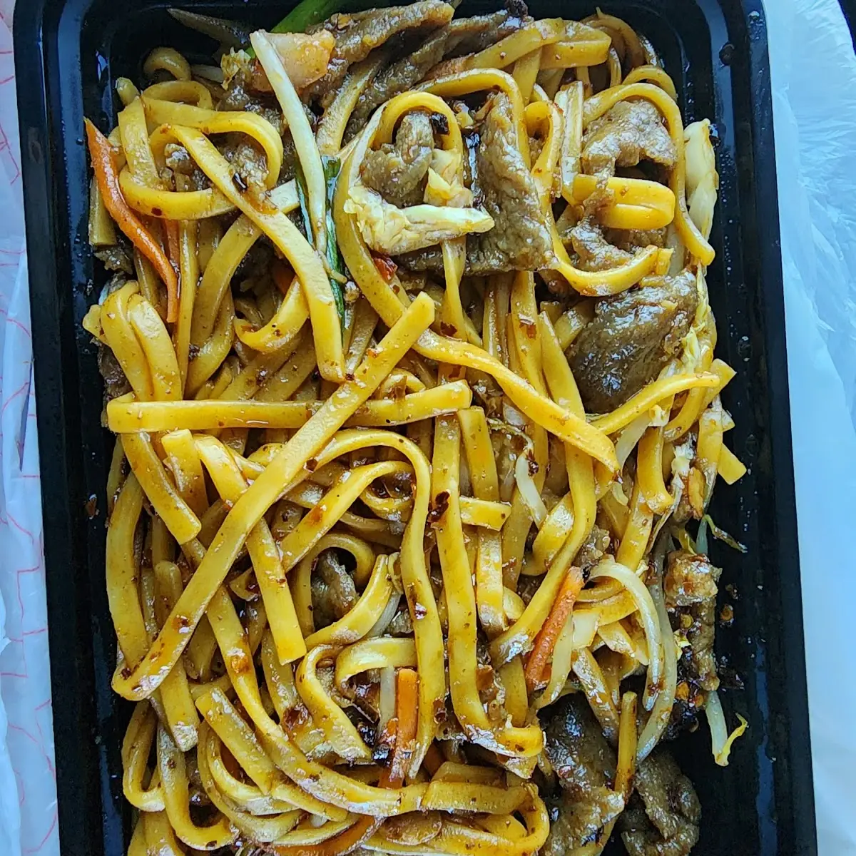 Extra Spicy Beef Chow Mein