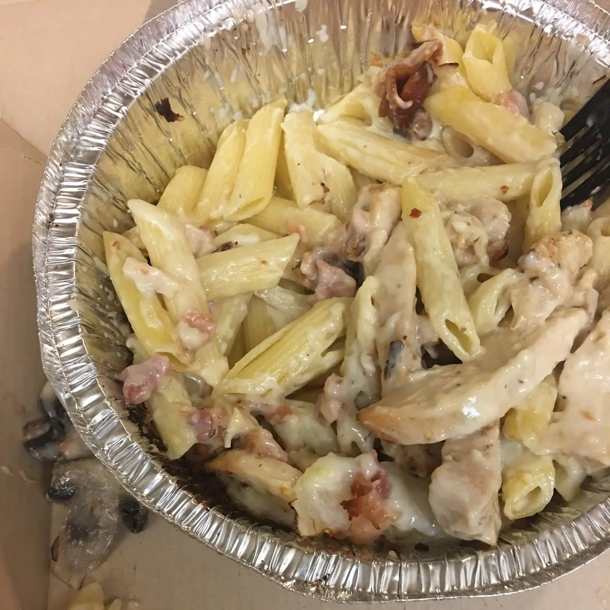 Chicken Alfredo Carbonara Pasta