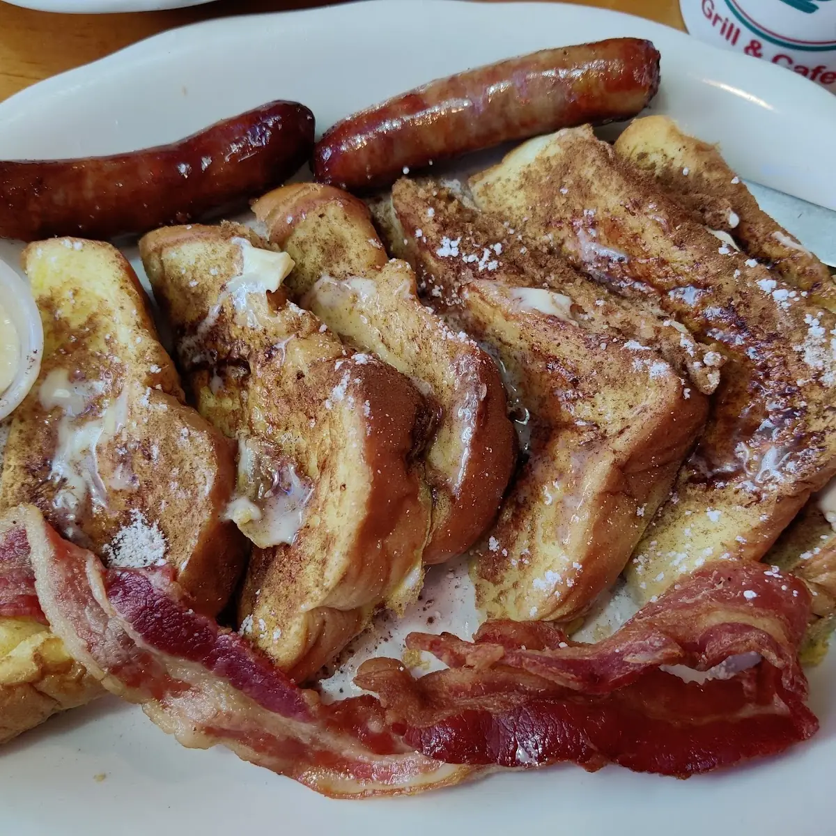 French Toast with Bacon and Sausage