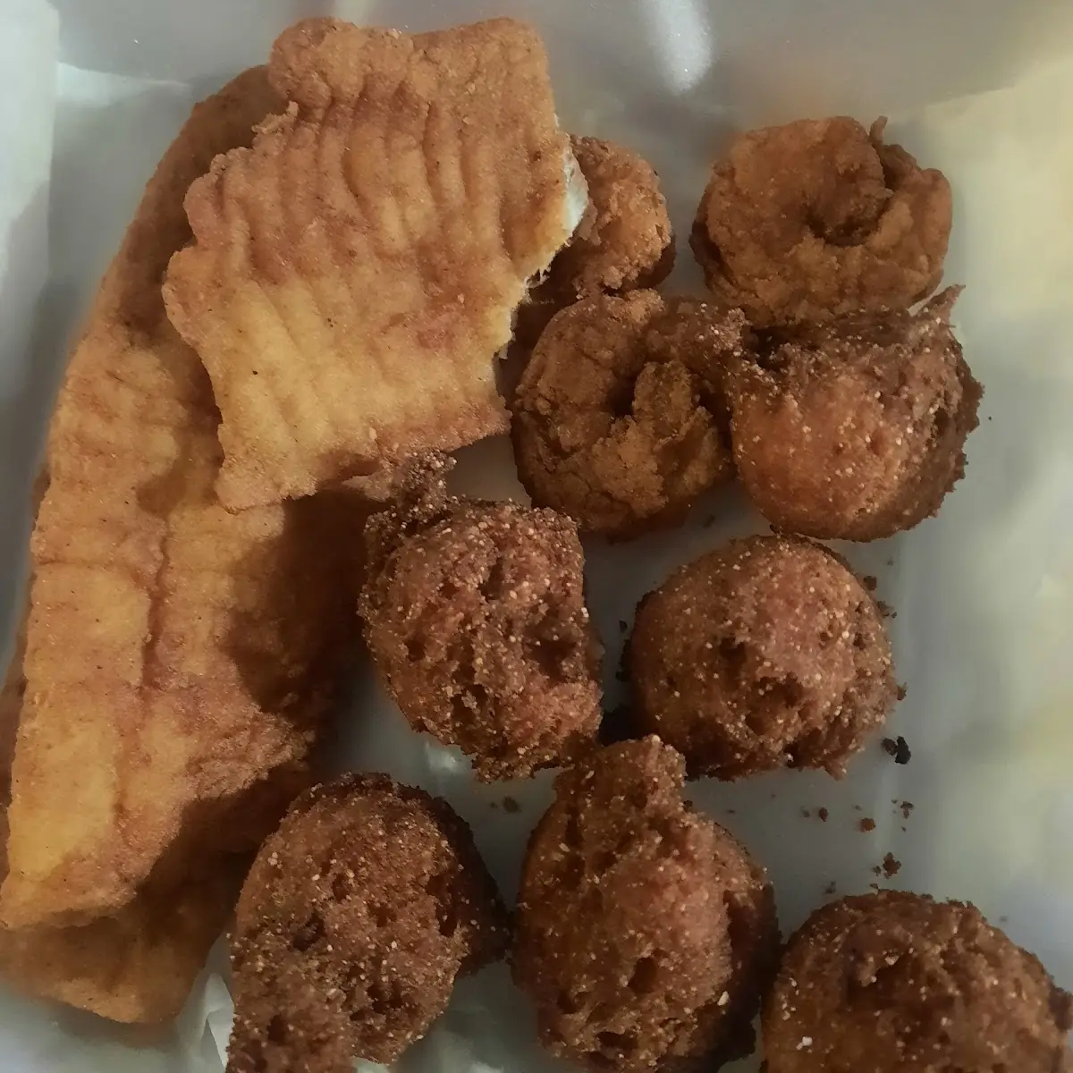 Hush Puppies and Fried Shrimp