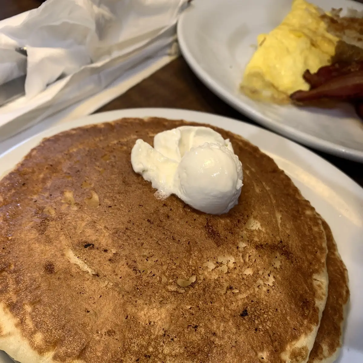 Pancake Combo Breakfast Plate