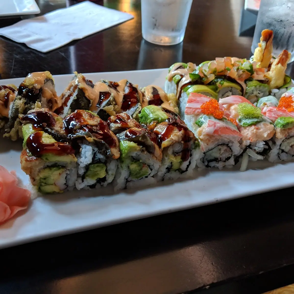 Fiesta Roll Dragon Roll Americano Roll Ring of Fire Roll
