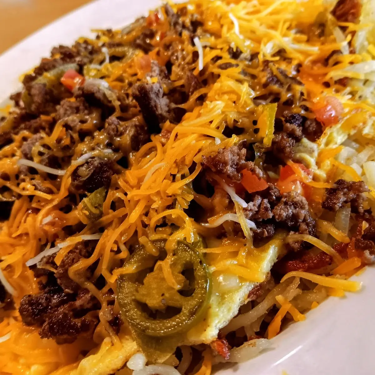 Hamburger Breakfast Hash Brown Bowl