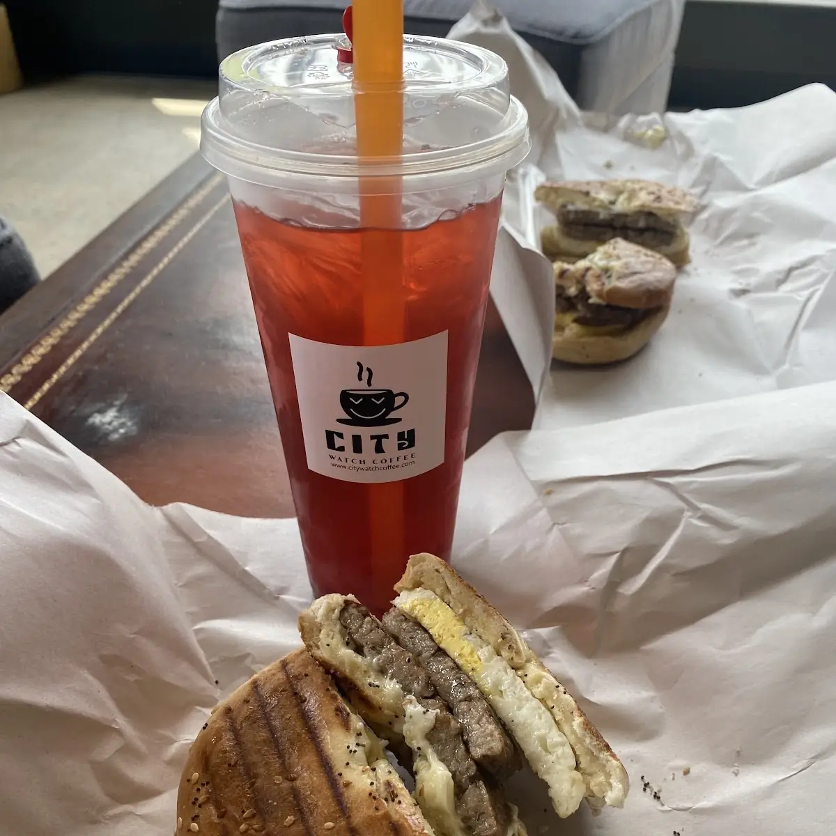 Boba Tee Y Breakfast Sandwich