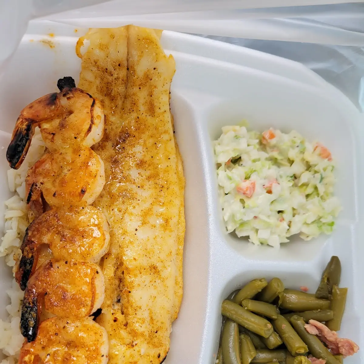 Grilled Fish and Shrimp