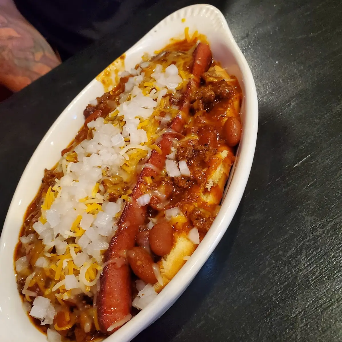 Can't Pick It Up Chili Dog