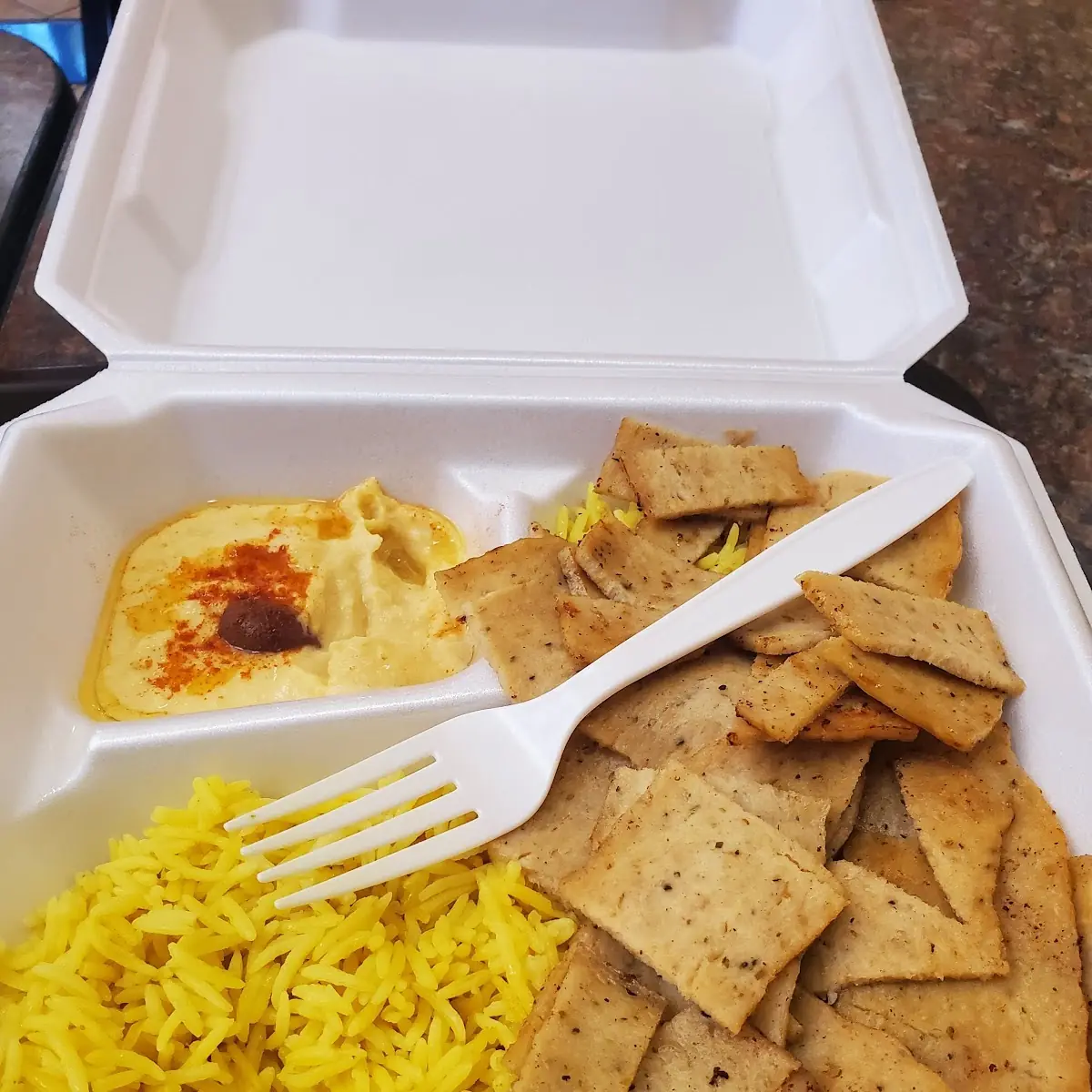 Chicken Rice & Hummus