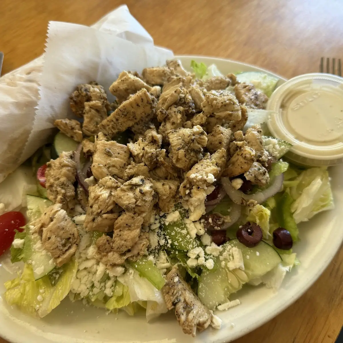 Greek Salad with Chicken