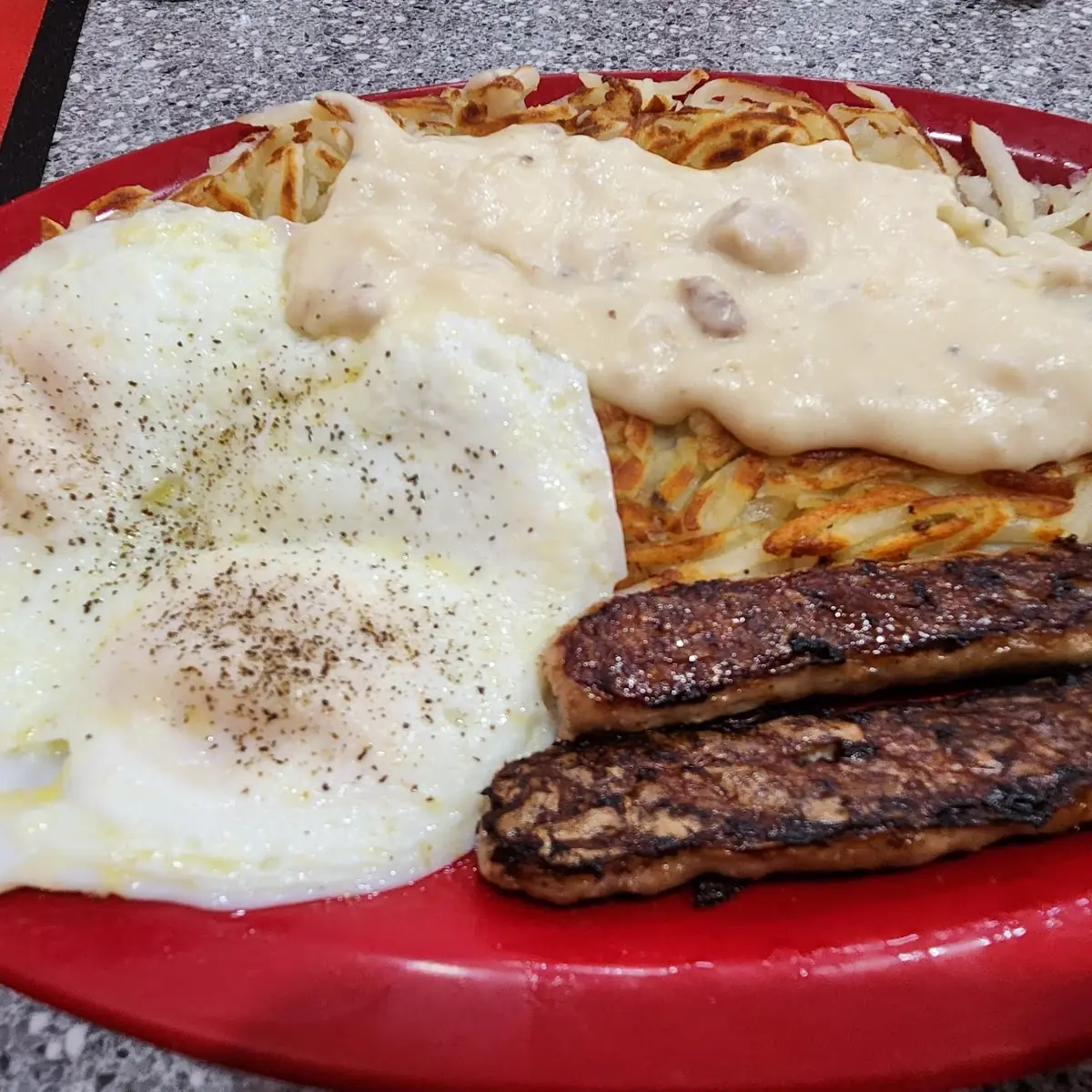 Eggs Hash Brown's & Sausage
