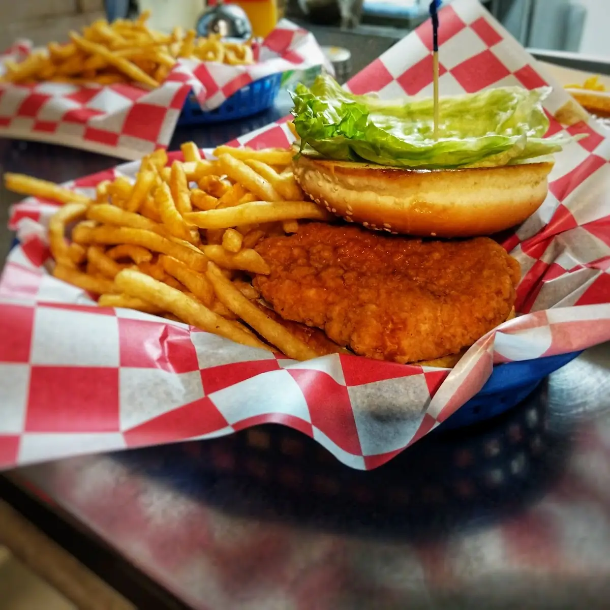 Crispy Chicken Sandwich with Fries