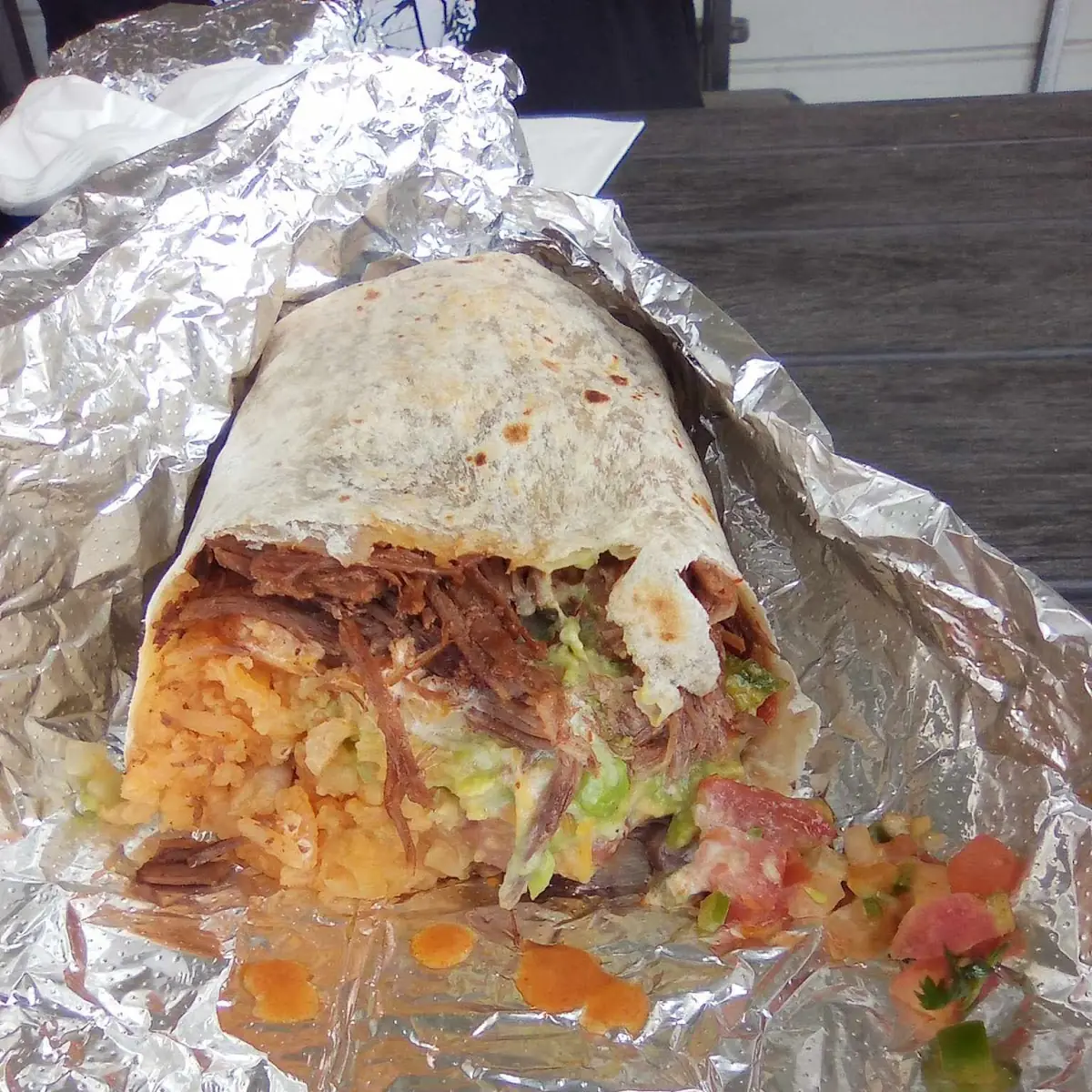 Burrito Supreme with Shredded Beef