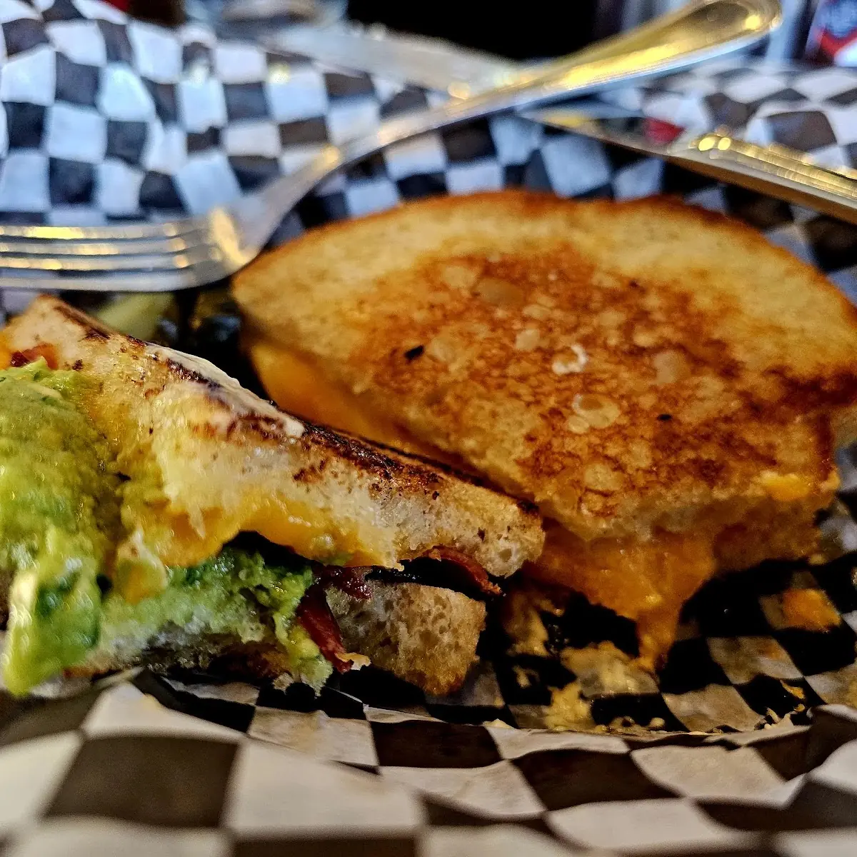 Bacon Guacamole Grilled Cheese
