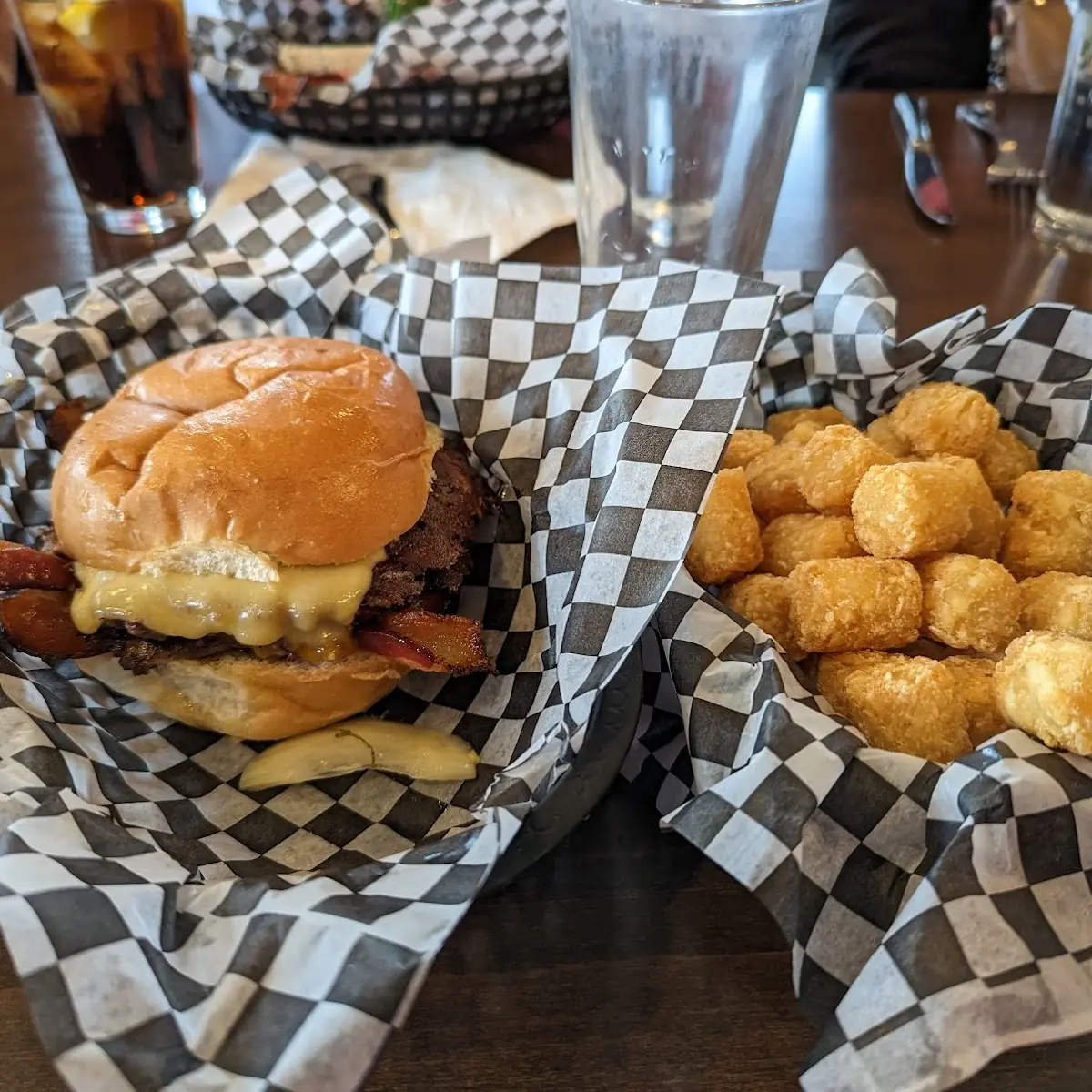 Tipsy Burger and Tots