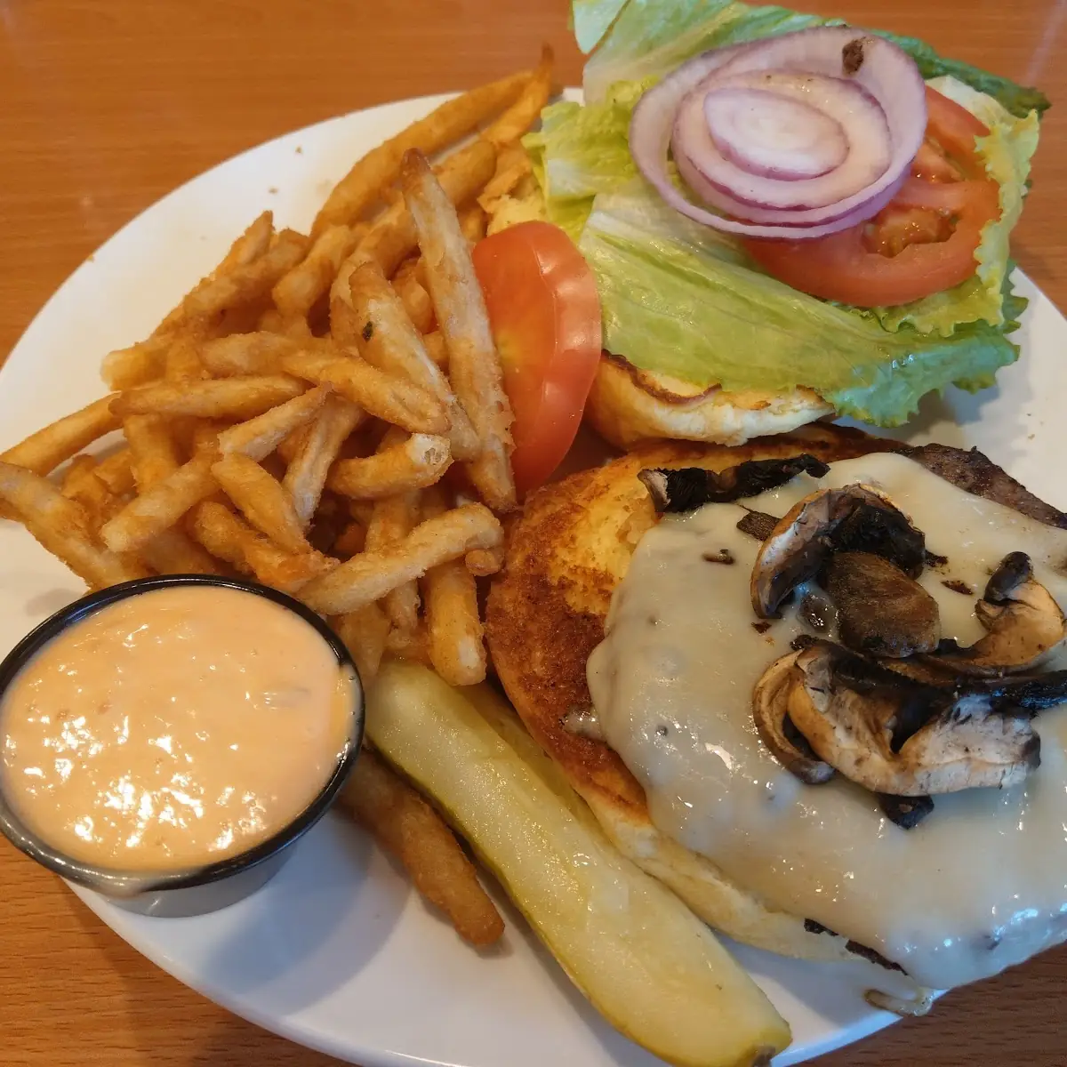 Mushroom Swiss Burger