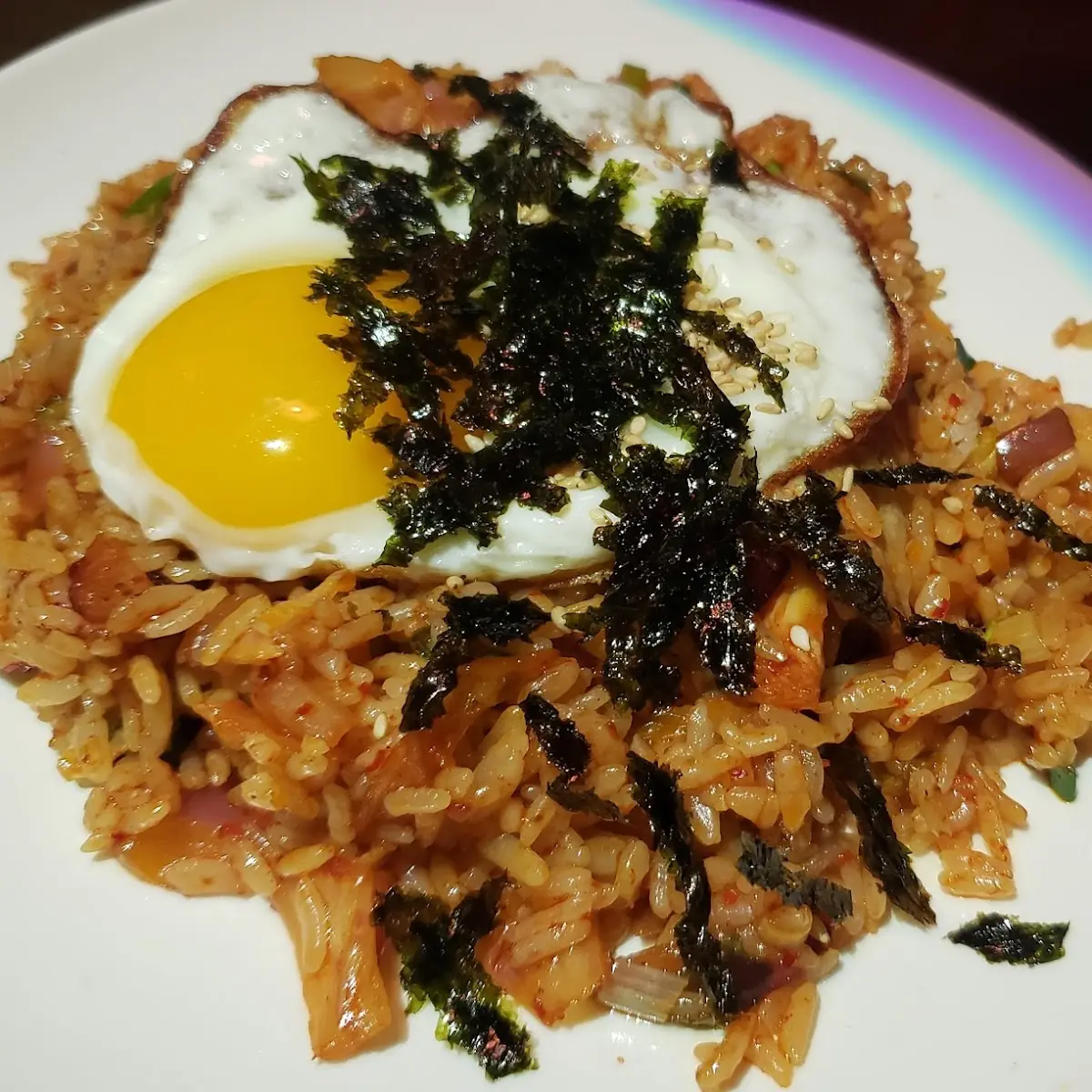 Kimchee Fried Rice w Pork Belly