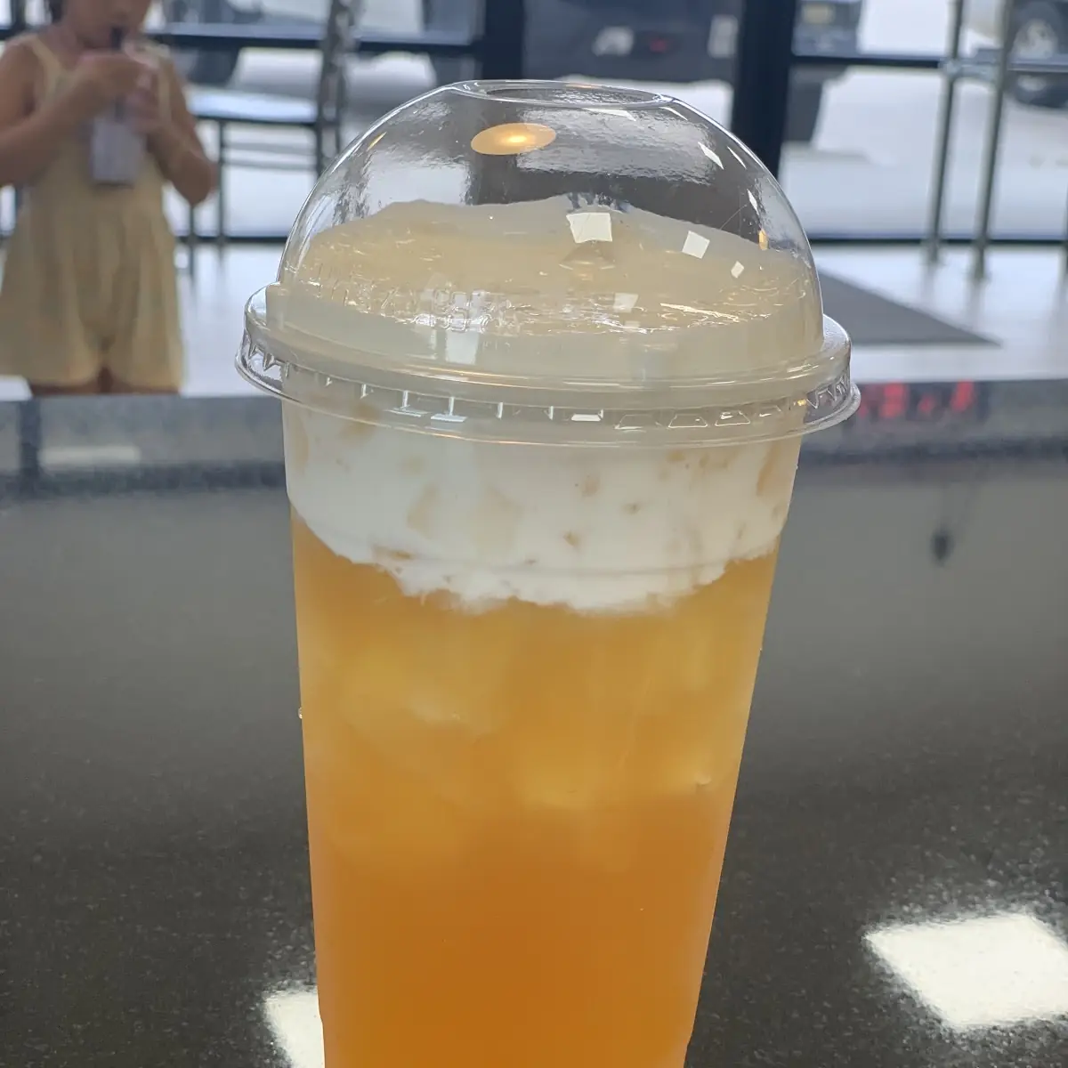 Mango Slush with Cream Foam