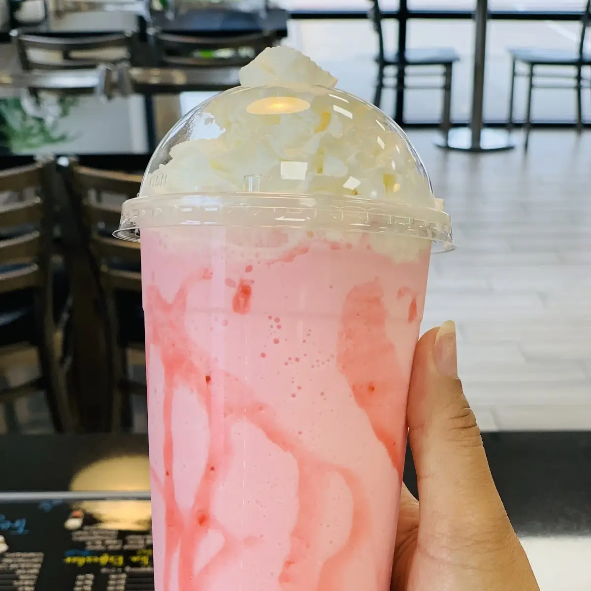 Strawberry Slush with Cream Foam