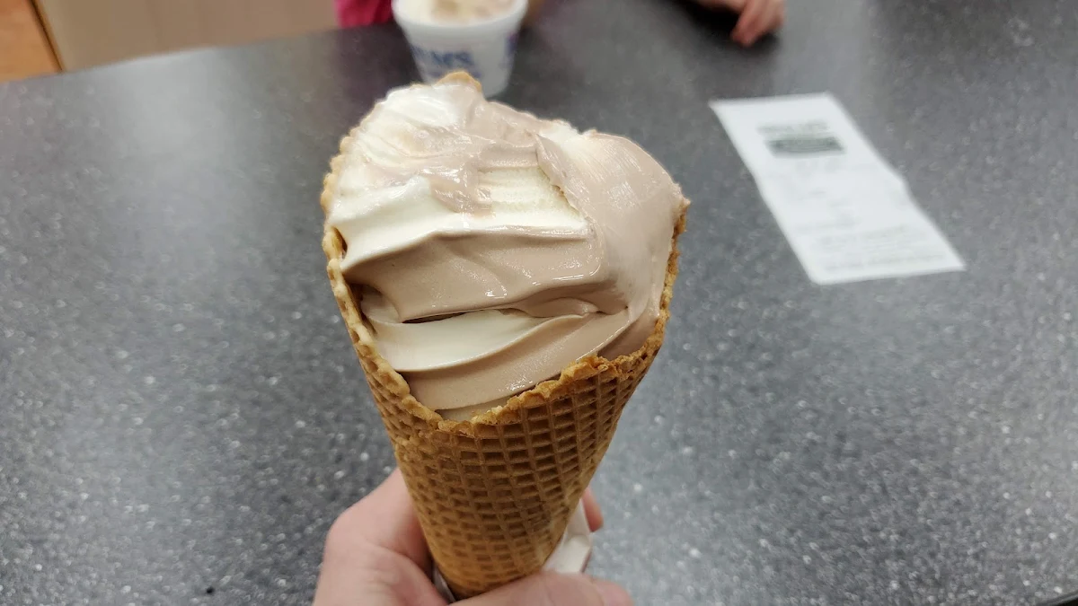 Frozen Yogurt Twist on Waffle Cone