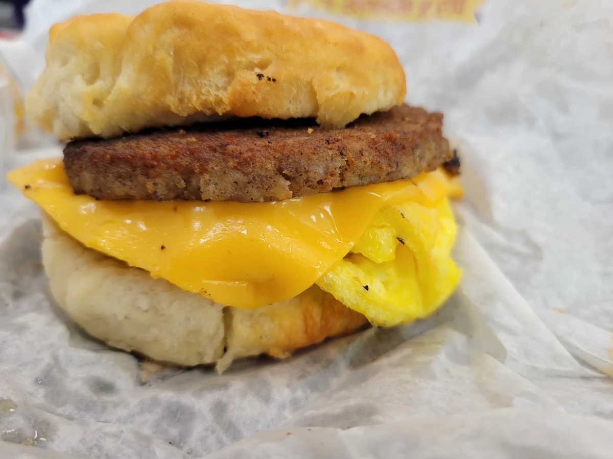 Sausage Egg and Cheese Biscuit