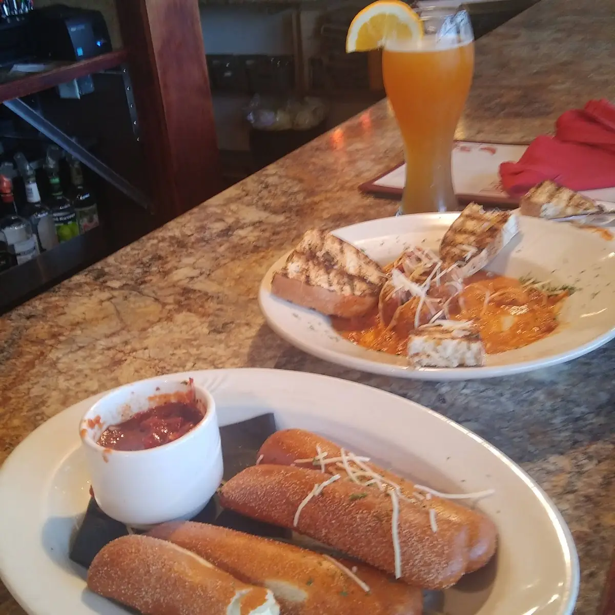 Meatballs and Cheese Stuffed Bread Sticks
