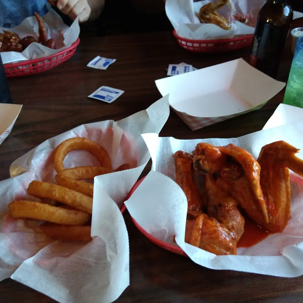 Onion Rings and Chicken Wings