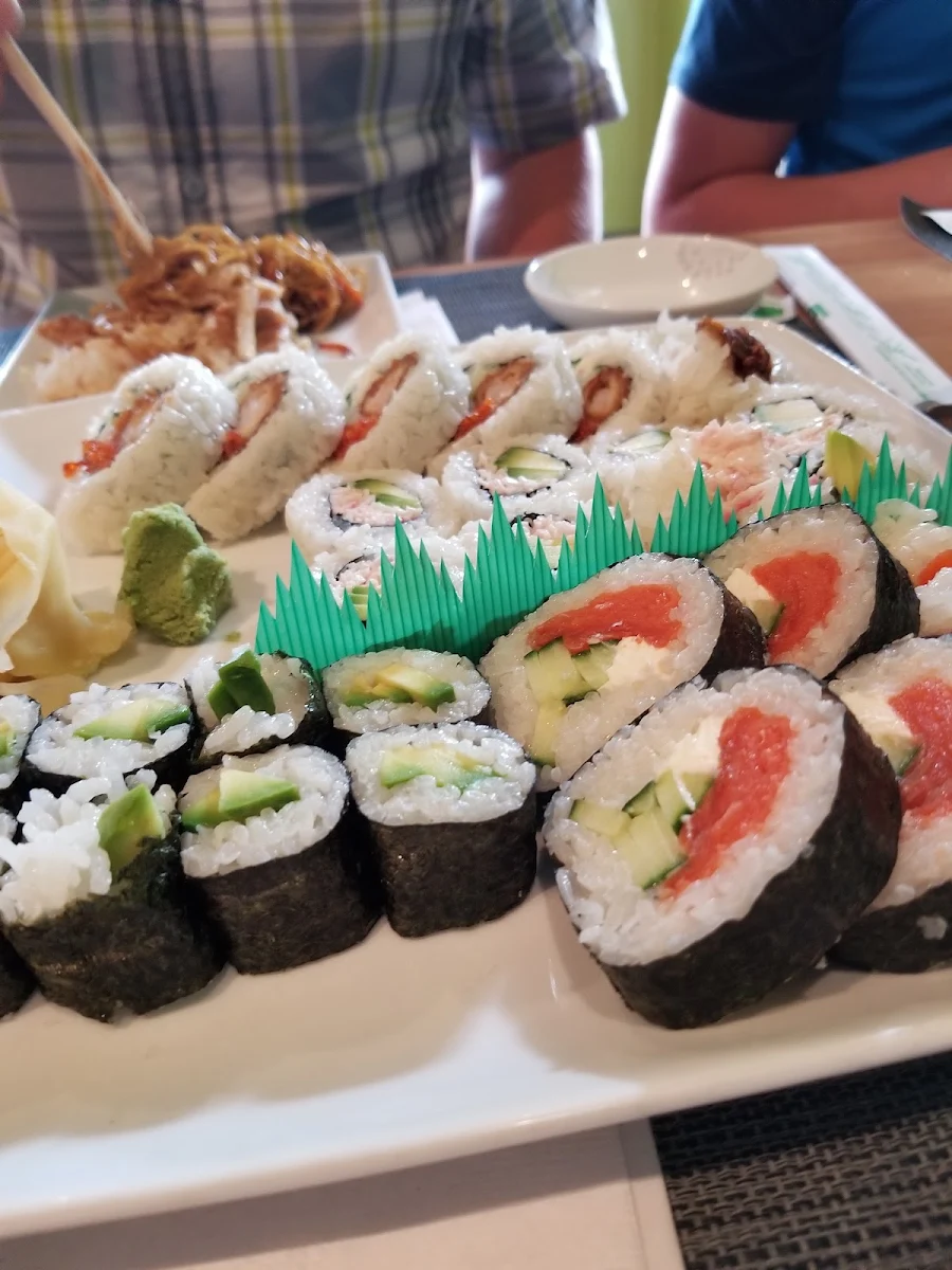 Variety of Sushi Rolls