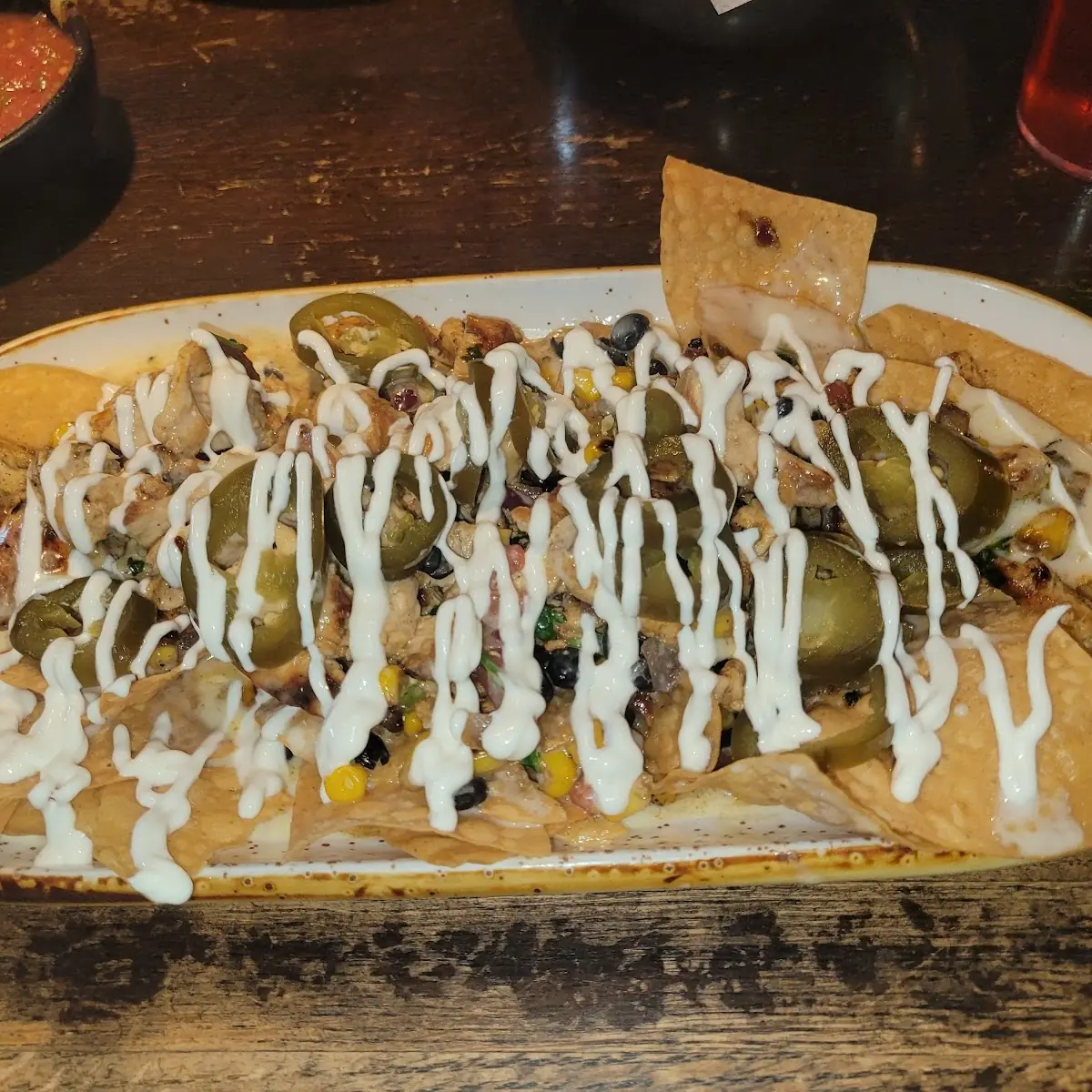 Chicken Fajitas Nachos Supreme
