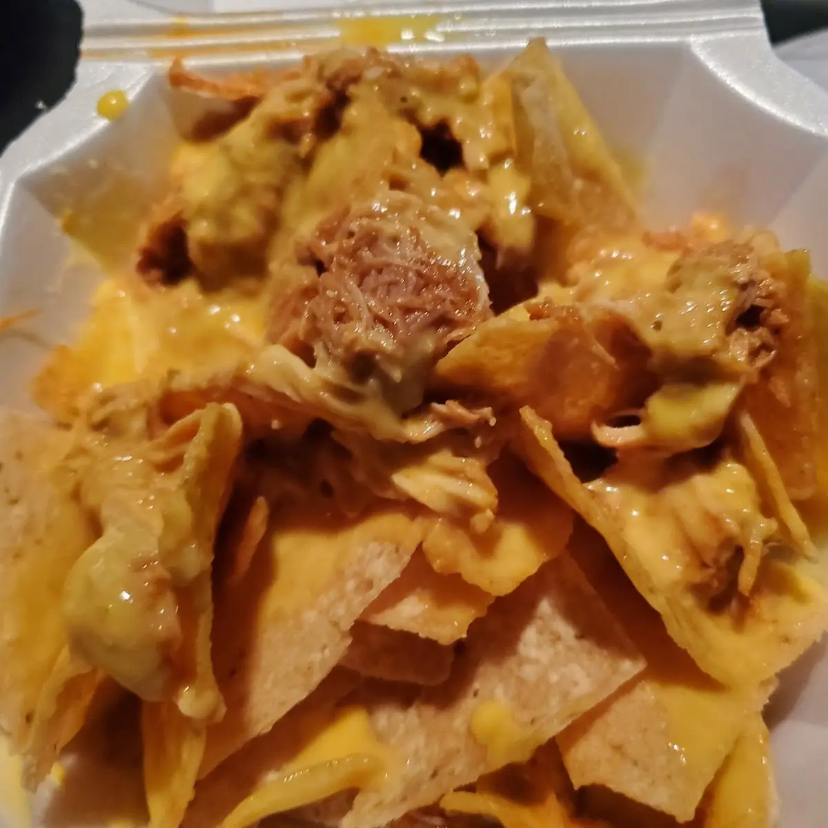 Chicken Nachos with Cheese