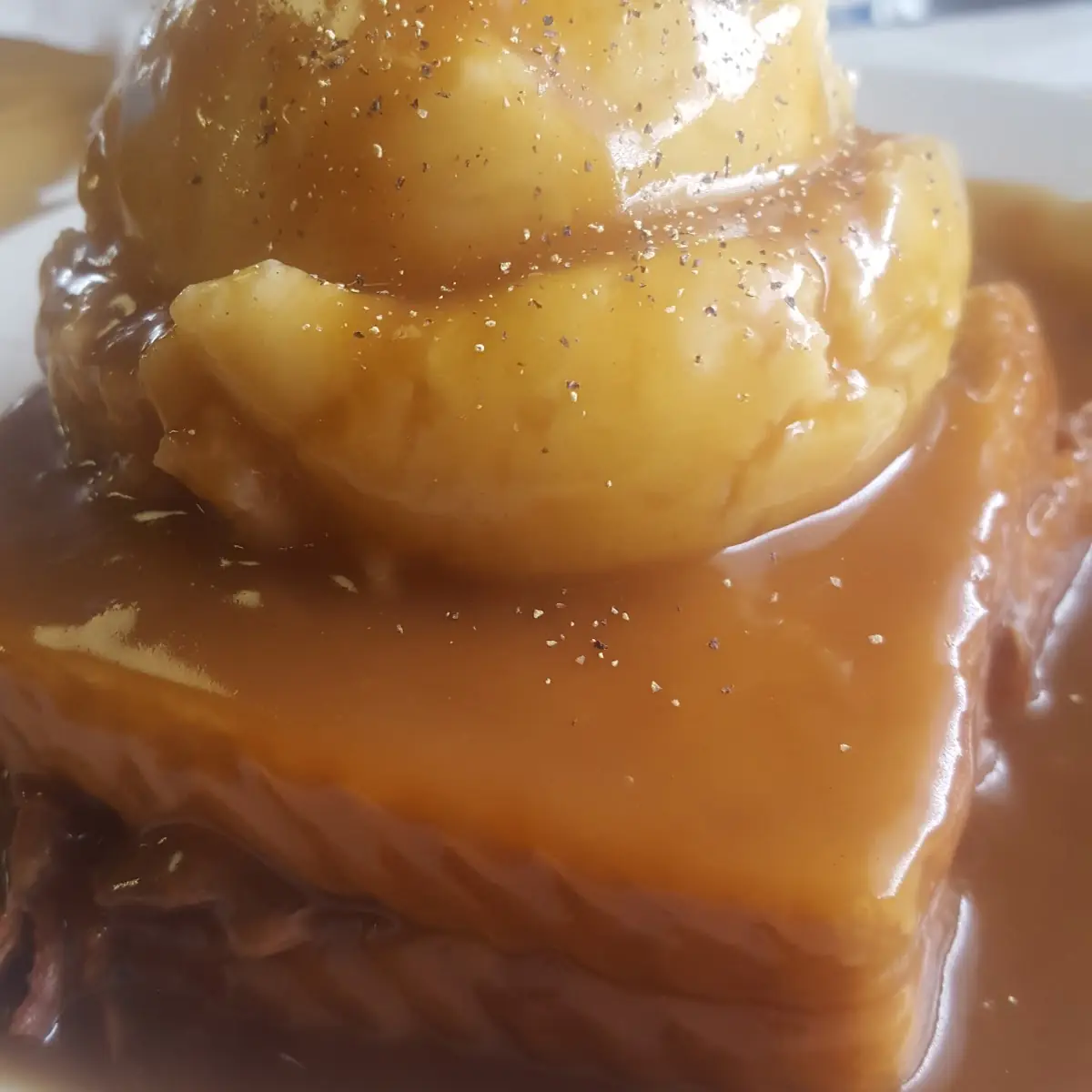 Open Faced Roast Beef