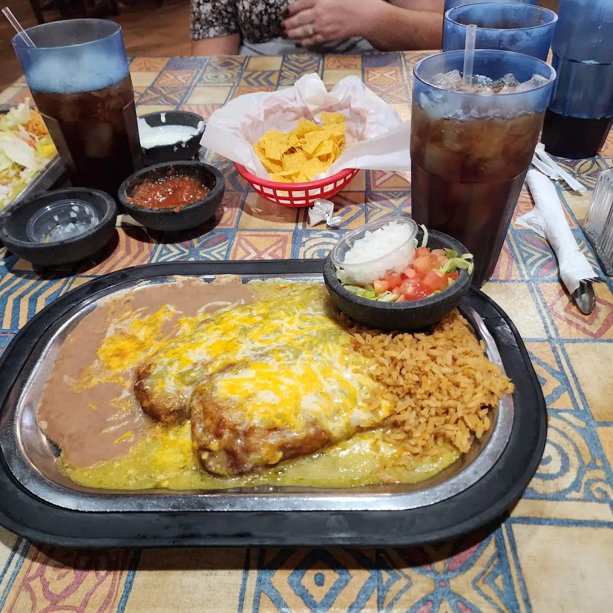 Chicken Fried Steak and Enchilada