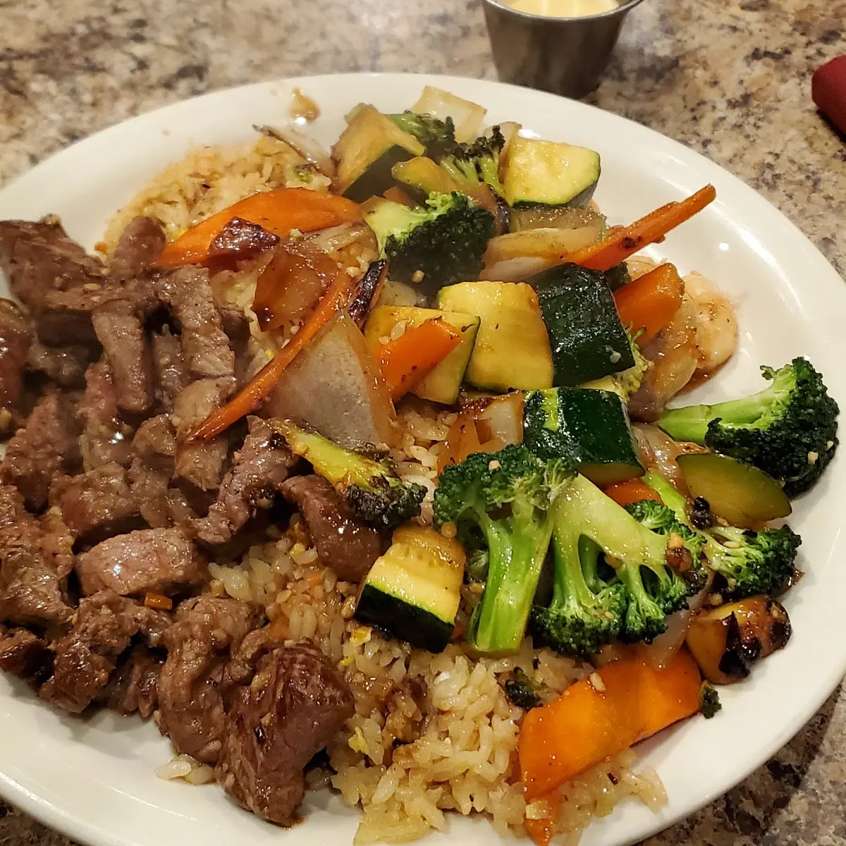 NY Strip Steak and Shrimp