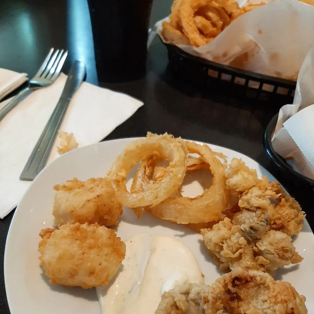 Fried Clams Onion Rings Fried Scallops Fried Oyster