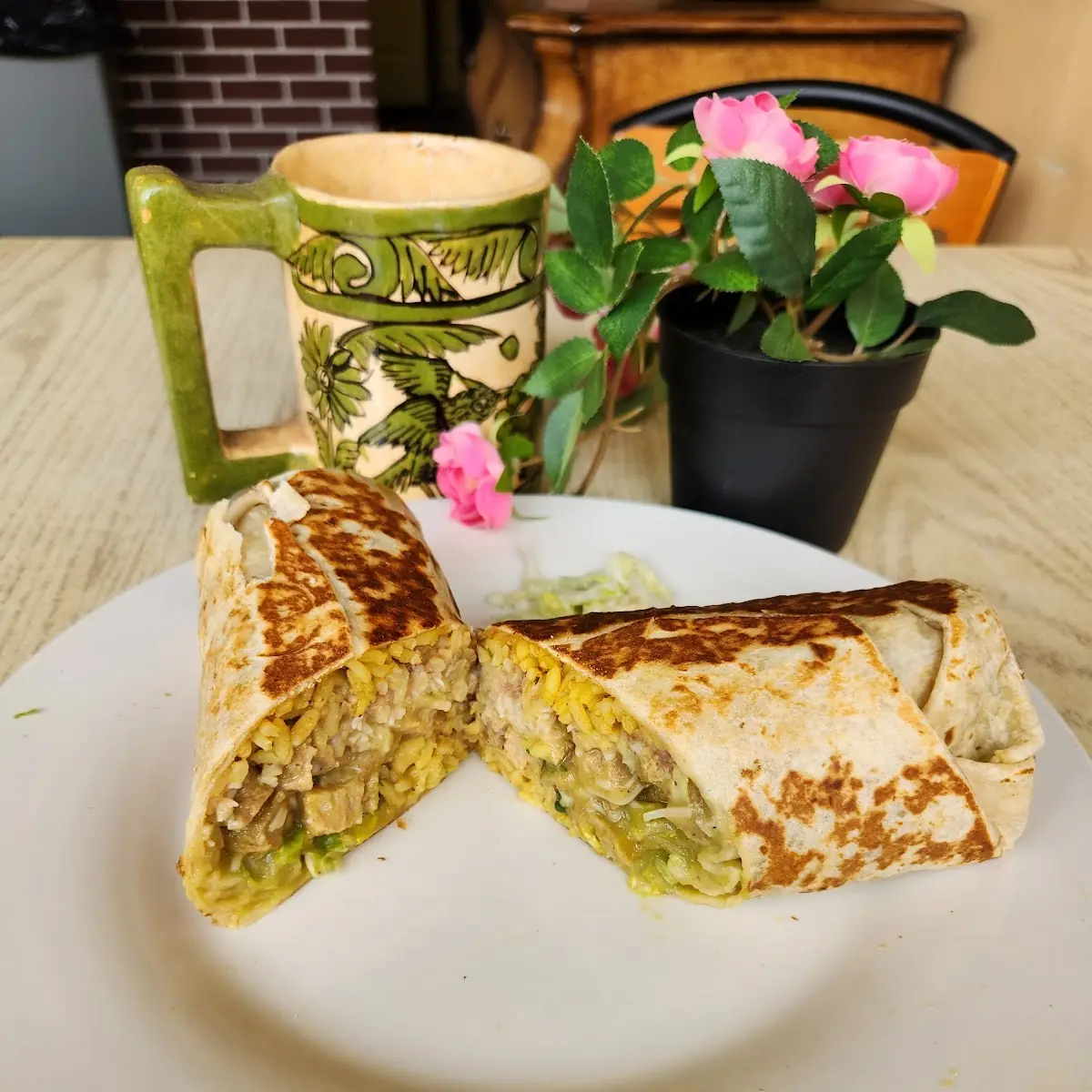 Vegan Chicken Burrito