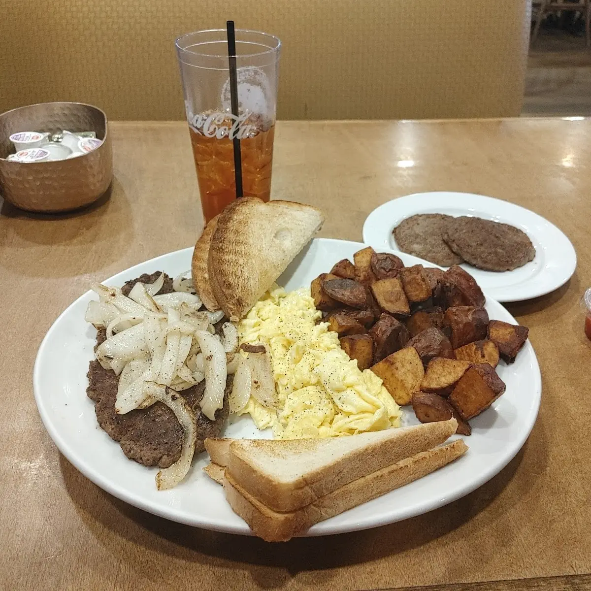 Hamburger Steak Breakfast Platter