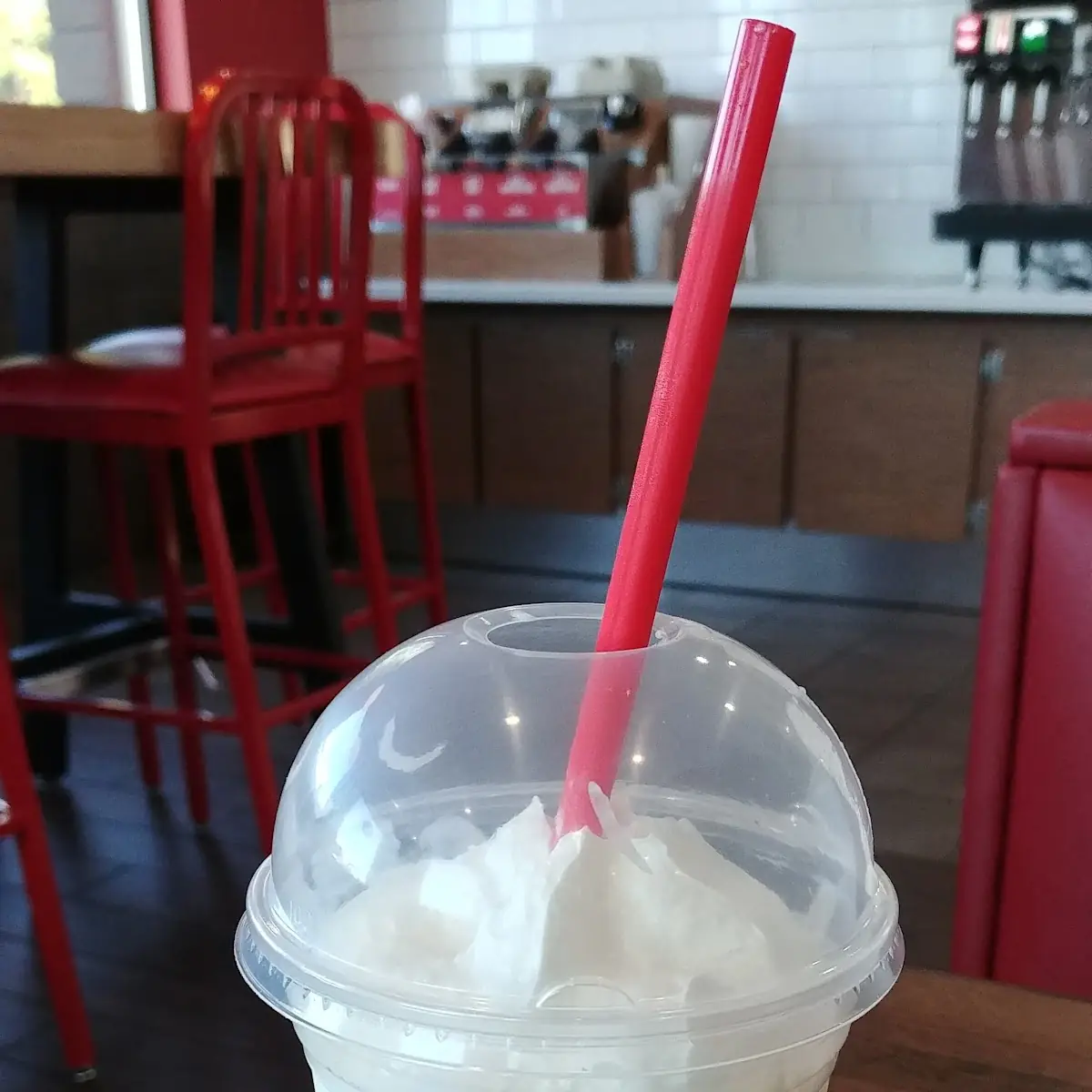 Vanilla Milkshake with Whipped Cream
