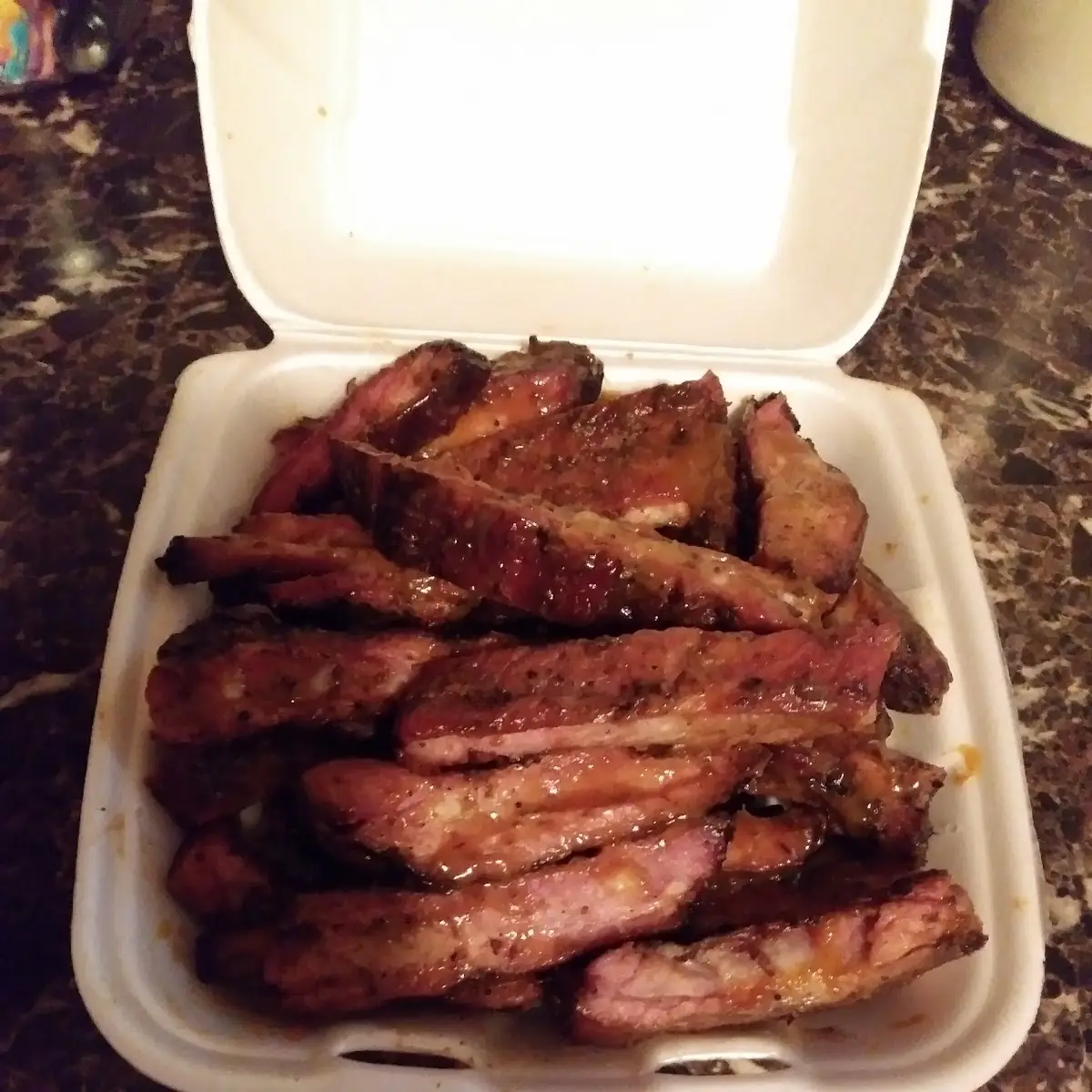 1 2slab BQ Spare Ribs Small Ends 18